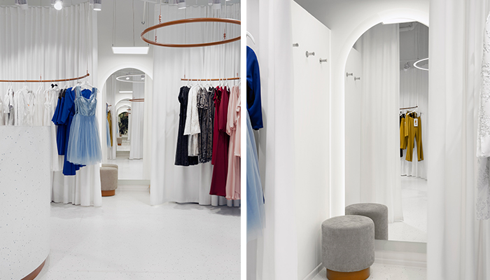 Освещение в примерочных кабинках Освещение в примерочных кабинках