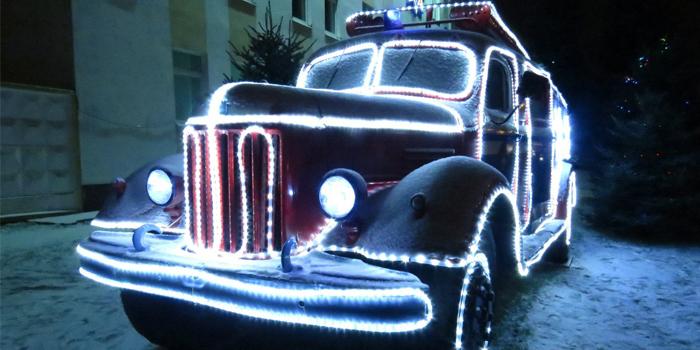 Световое оформление машины МЧС