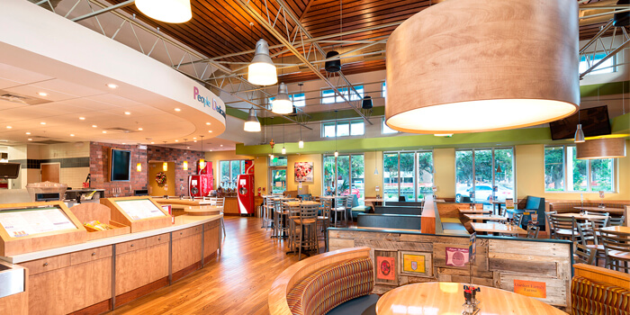 Освещение ресторана